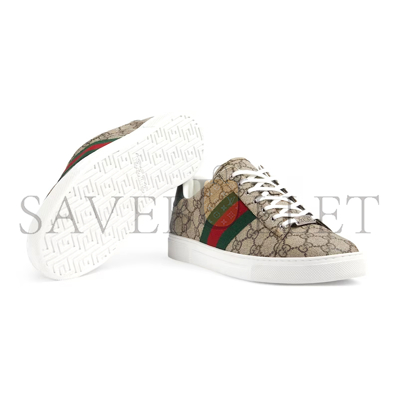 GUCCI MEN'S GUCCI ACE TRAINER WITH WEB 760775 GUCCI MEN'S GUCCI ACE TRAINER WITH WEB 760775